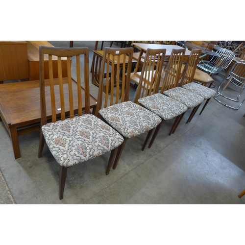 78 - A set of five G-Plan Fresco teak dining chairs