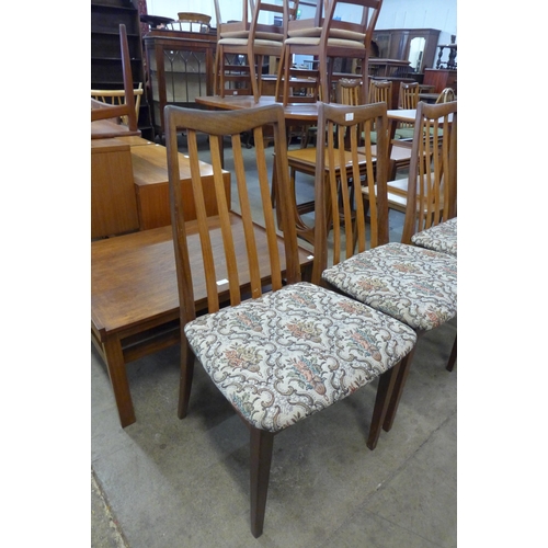 78 - A set of five G-Plan Fresco teak dining chairs