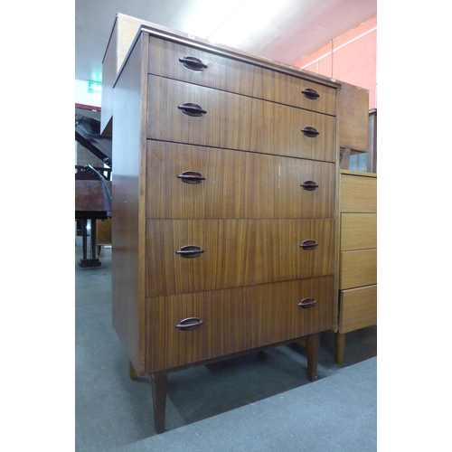 84 - An Elliotts of Newbury afromosia chest of drawers