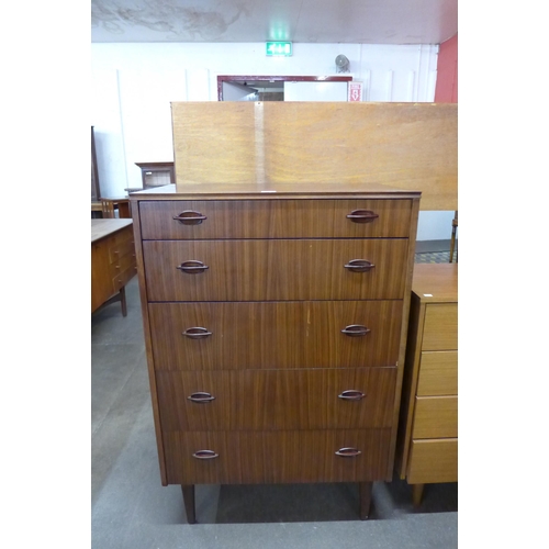 84 - An Elliotts of Newbury afromosia chest of drawers