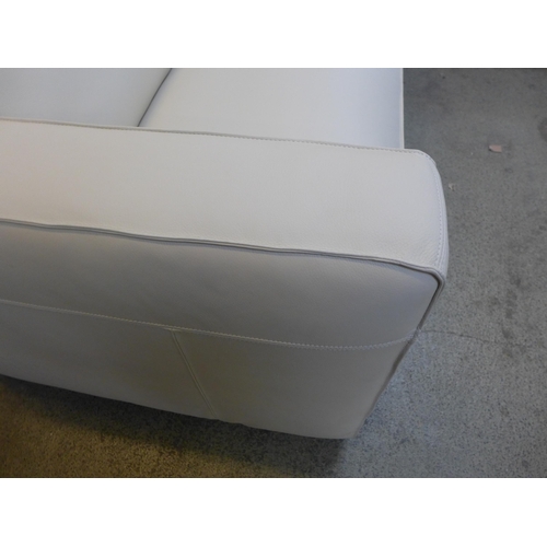 1510 - Natuzzi 2Pc Sectional Cream leather sofa- Z348-216&201, Original RRP £1916.66 + vat (4129-5)   * Thi... 