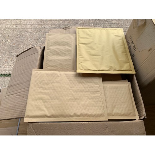 2127 - Two boxes of jiffy bags, 60 x size G, 120 x size B, 4 x size F , 3 x size E and 17 x size D