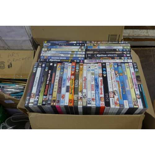 2143 - Approx 180 assorted DVD's - mostly modern movies