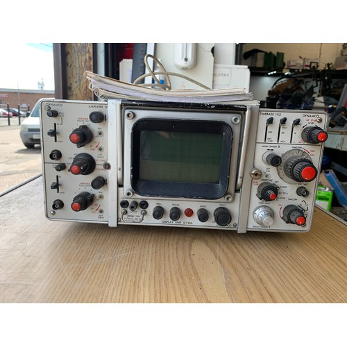 2173 - Dynamco 71 series oscilloscope with manuals (D7100)