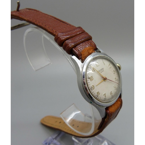 1017 - A Rotary hermetic wristwatch, 29mm case