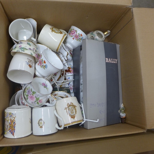 1049 - Four boxes of assorted china, etc. **PLEASE NOTE THIS LOT IS NOT ELIGIBLE FOR POSTING AND PACKING**