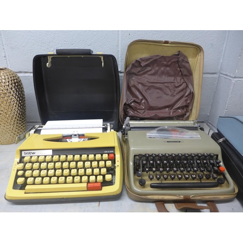 1053 - Four typewriters **PLEASE NOTE THIS LOT IS NOT ELIGIBLE FOR POSTING AND PACKING**