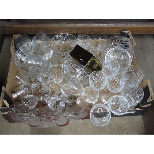 1094 - A box of cut glass including Edinburgh crystal **PLEASE NOTE THIS LOT IS NOT ELIGIBLE FOR POSTING AN... 