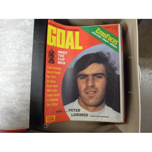 1096 - A collection of Goal magazines in binders **PLEASE NOTE THIS LOT IS NOT ELIGIBLE FOR POSTING AND PAC... 