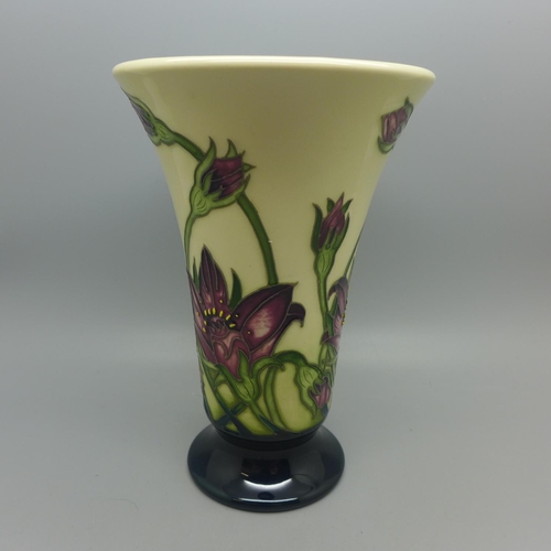 608 - A Moorcroft vase, Pulsatillia, designed by Vicky Lovatt, 15.5cm