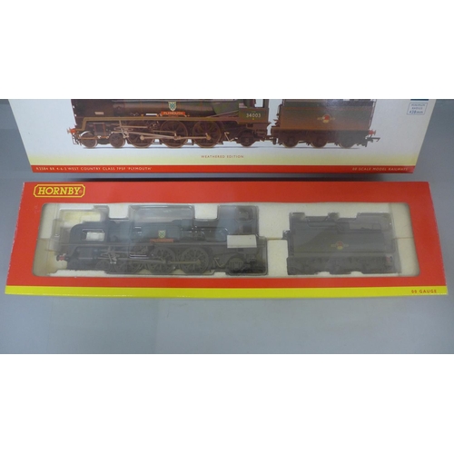 618 - A Hornby R2584 BR 4-6-2 34004 Plymouth 00 gauge model locomotive and tender, boxed