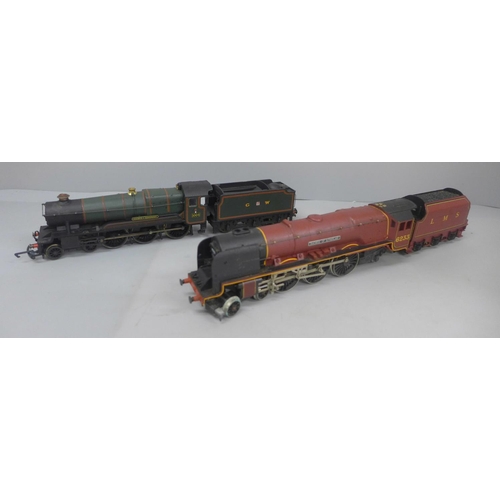 640 - Two Hornby 00 gauge model locomotives, County of Somerset and Duchess of Sutherland