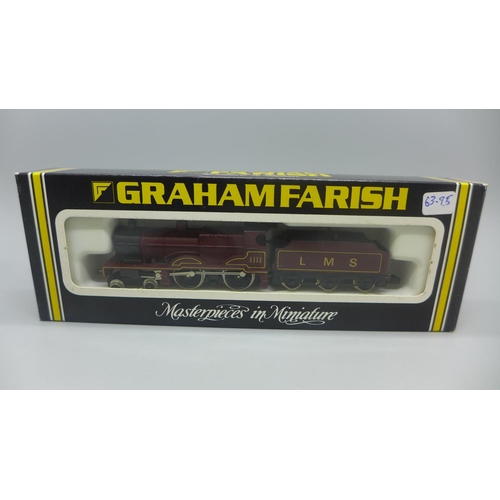 681 - Two Graham Farish by Bachmann N gauge locomotives,  Silver Fox and 4P Class tender loco LMS maroon