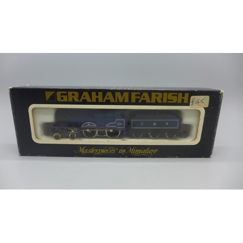 682 - Two Graham Farish by Bachmann N gauge locomotives, Somerset and Dorset compound and a Caledonian Rai... 