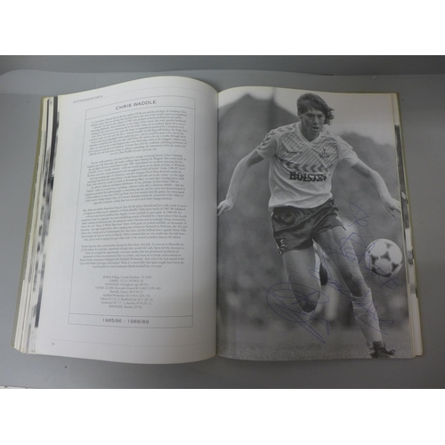 687 - Football:- two Player by Player books relating to Chelsea F.C. and Tottenham Hotspur, containing sig... 