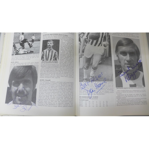 689 - Football:- five books relating to Derby County, Nottingham Forest and West Bromwich Albion, some con... 