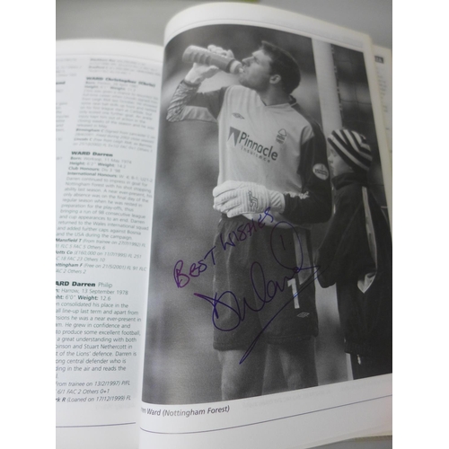 692 - Football:- five PFA Footballer's Who's Who books (2002-2007) containing many signatures from former ... 