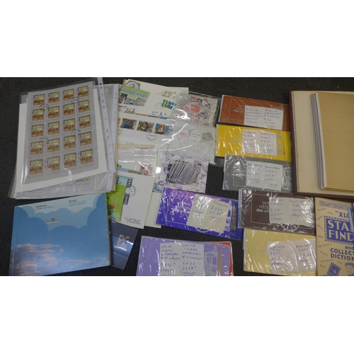 712 - Stamps:- box of stamps, covers, booklets, etc.