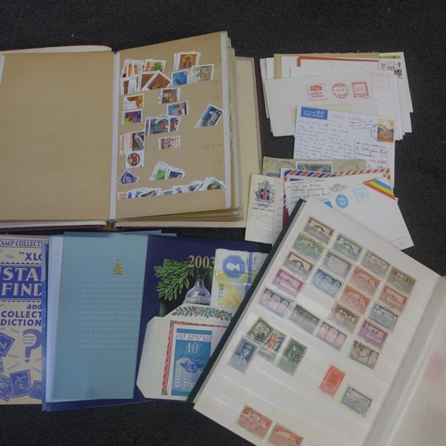 712 - Stamps:- box of stamps, covers, booklets, etc.