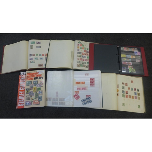 720 - Stamps:- box of Commonwealth albums and catalogues