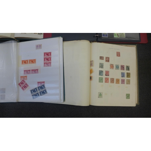 720 - Stamps:- box of Commonwealth albums and catalogues