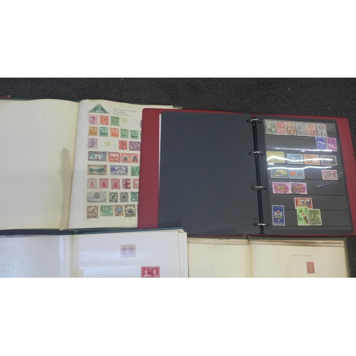 720 - Stamps:- box of Commonwealth albums and catalogues