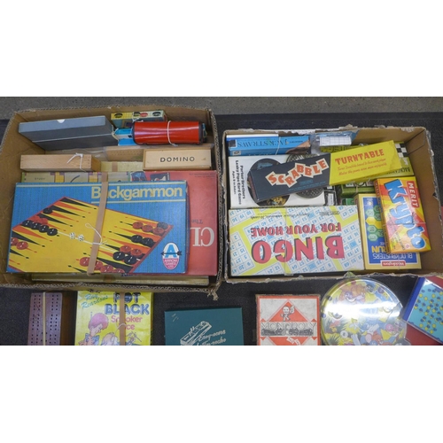 740 - Two boxes of vintage games