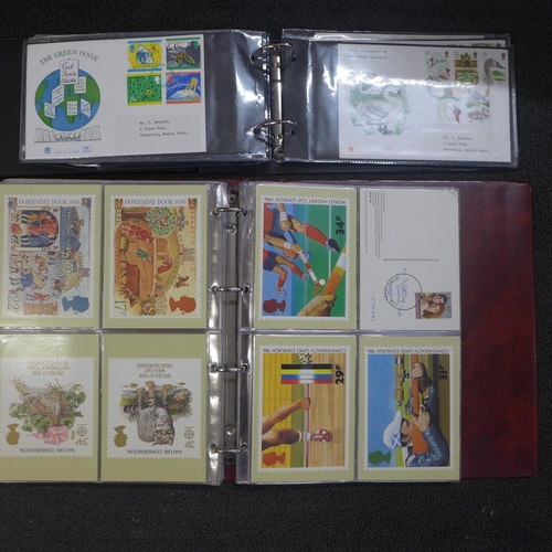 768 - A quantity of first day covers and PDC cards in folders