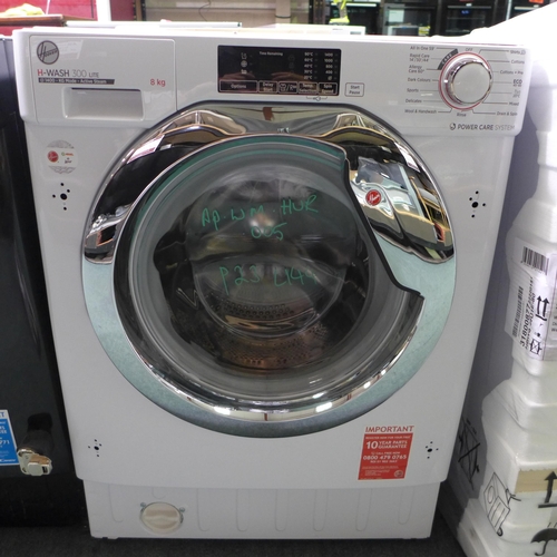 3051 - Hoover H-Wash 300 Lite Integrated Washing Machine, (8kg) model no:- HBWS 48D1ACE-80, RRP £429.99 inc... 