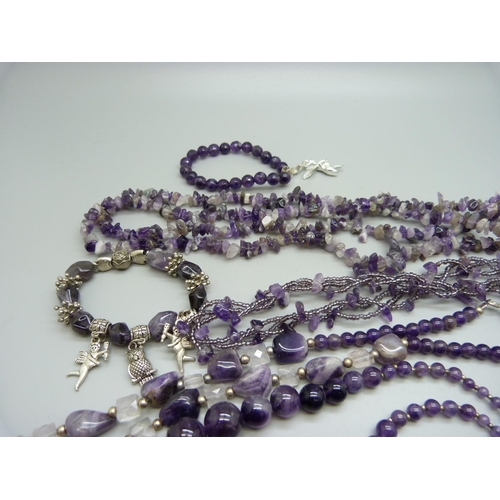 880 - Amethyst jewellery