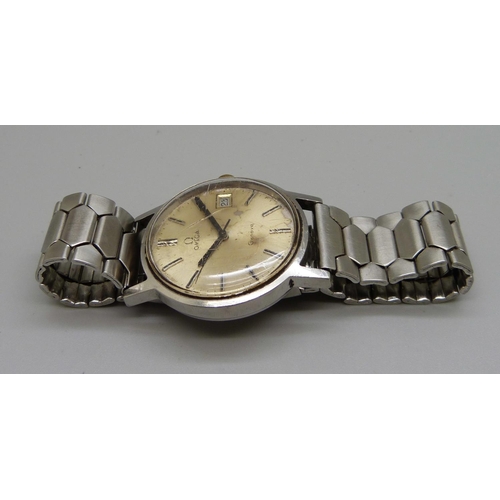 945 - An Omega Geneve wristwatch, replacement crown