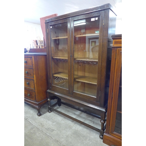 103 - An oak two door bookcase