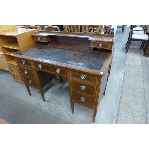 105 - An Edward VII inlaid mahogany desk