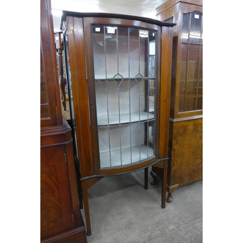 109 - An Edward VII inlaid mahogany display cabinet