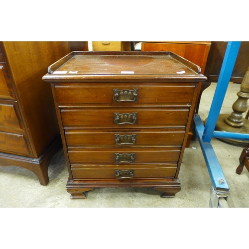 162 - An Edward VII mahogany music cabinet