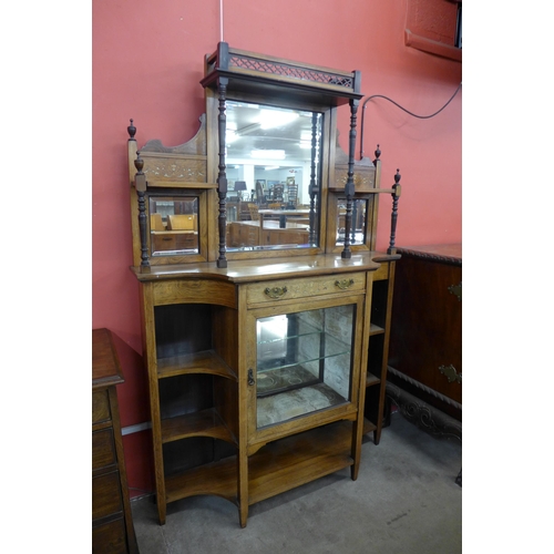 24 - An Edward VII inlaid rosewood mirrorback sideboard