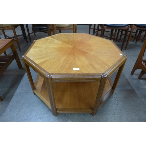 67 - A Danish teak octagonal coffee table