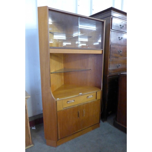 80 - A G-Plan Fresco teak freestanding corner cabinet