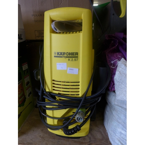 2055 - Karcher K 2.97 pressure washer with hose and pistol