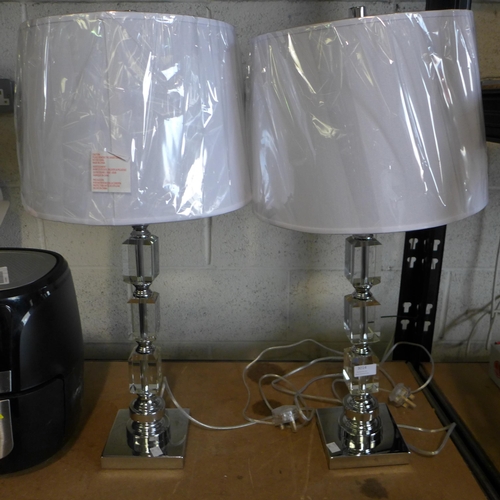 3014 - Bridgeport Designs Crystal Table Lamps    (262-91)  * This lot is subject to vat