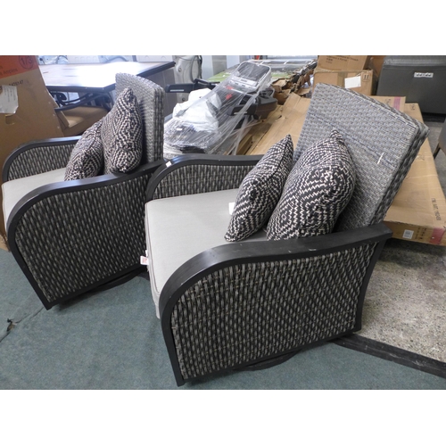 3060 - Two Agio Park Falls Deep Woven Armchairs (267Z-35) * This lot is subject to VAT