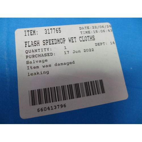 3085 - Flash Speedmop Wet Cloths - 4 x 24 refill packs (262-449)  * This lot is subject to vat