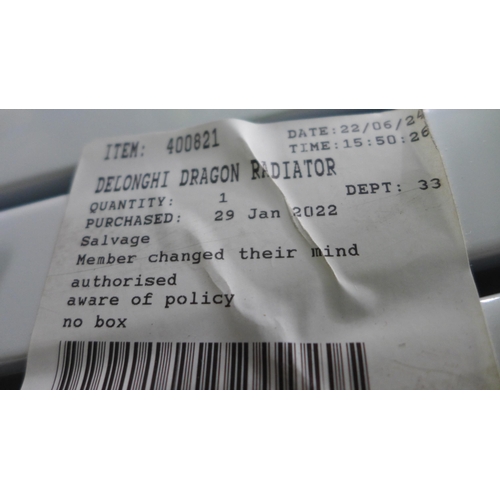 3088 - Delonghi Dragon Radiator (model no.:- TRDX40820E), original RRP £99.99 + VAT (262-456)  * This lot i... 