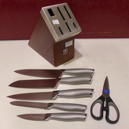 3108 - Henckels Modernist self sharping 7Pc Knives Block -  (262-362)  * This lot is subject to vat