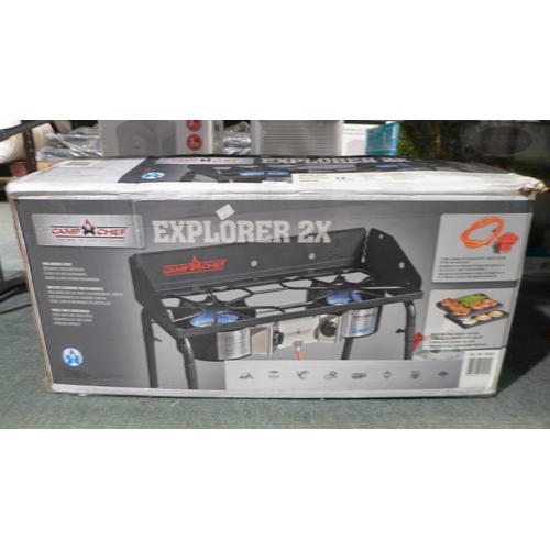 3256 - Camp Chef Camp Stove With Griddle, original RRP £139.99 + VAT (262-1)  * This lot is subject to vat