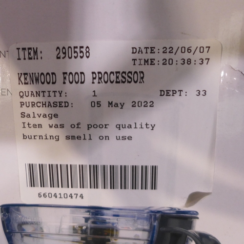 3257 - Kenwood Food Processor  multipro (262-281)  * This lot is subject to vat