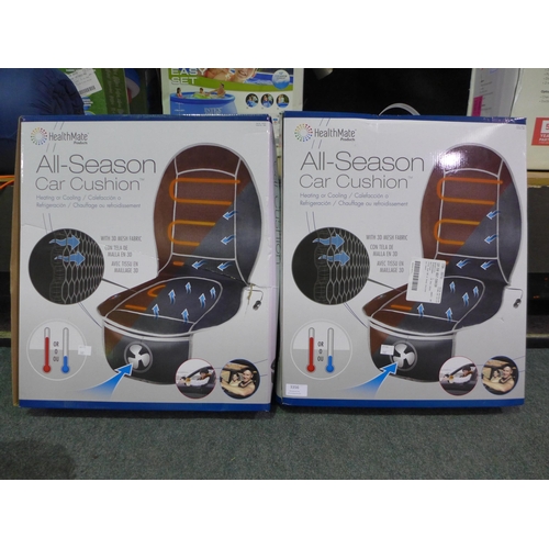 3356 - 2 x 12V Car Seat Cushion  - warm and cool air  (262-93,94)  * This lot is subject to vat