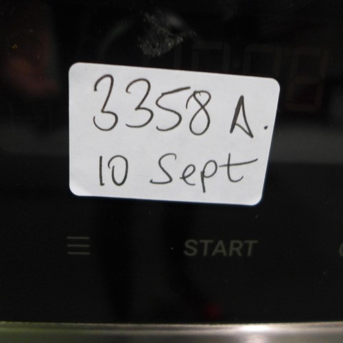 3358A - Zanussi Built-In Microwave with Grill Oven (H455xW595xD567), model no:- ZVENW6X1, RRP £429 inc. VAT ... 