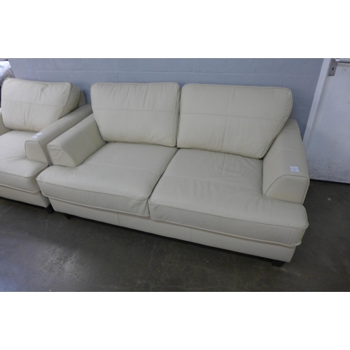 1404 - A Camden Flex Dollaro leather pebble two seater sofa