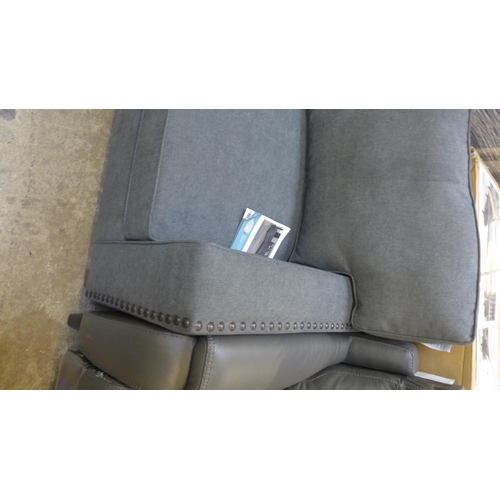 1453 - Ellen Fabric Sectional true Innovations 2Pc  - dark grey , Original RRP £1249.99 + vat, (4134-7) * T... 